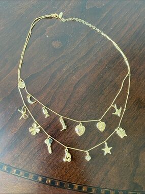 Double Layer Charm Necklace